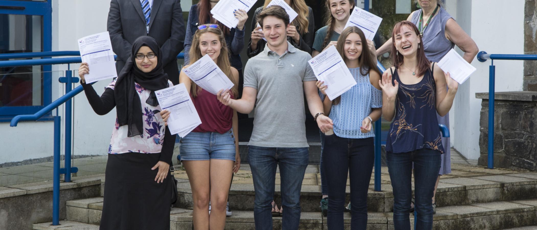 Gower College Swansea A Level results 2016
