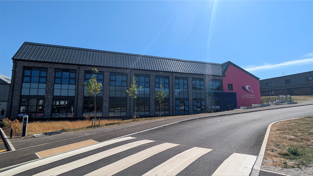 Photograph of the outside of the Gorseinon campus