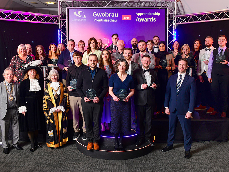 Group picture of apprenticeship awards winners