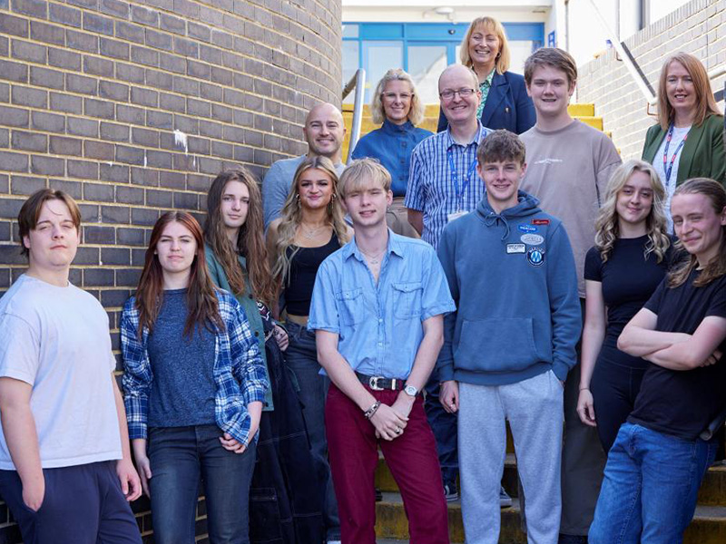 Group photograph of drama students