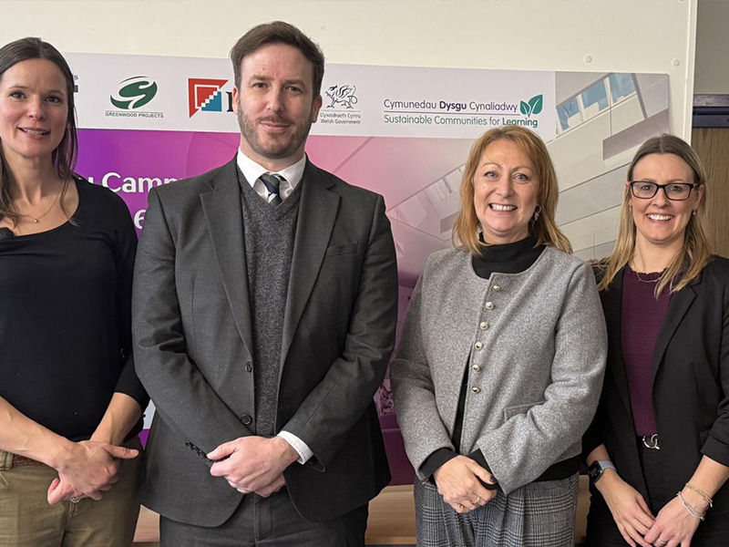 Group shot of staff at event