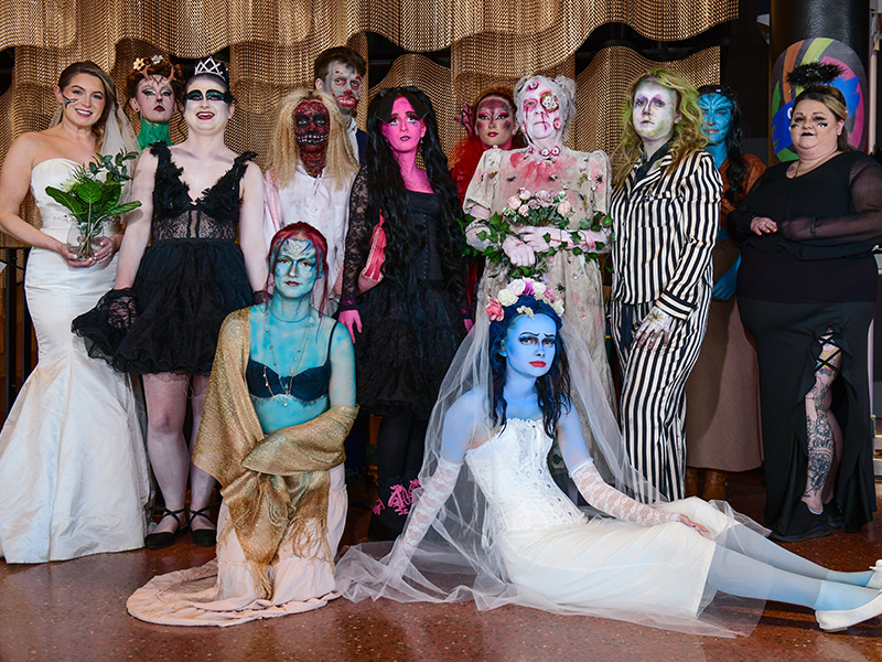 Broadway students in costume