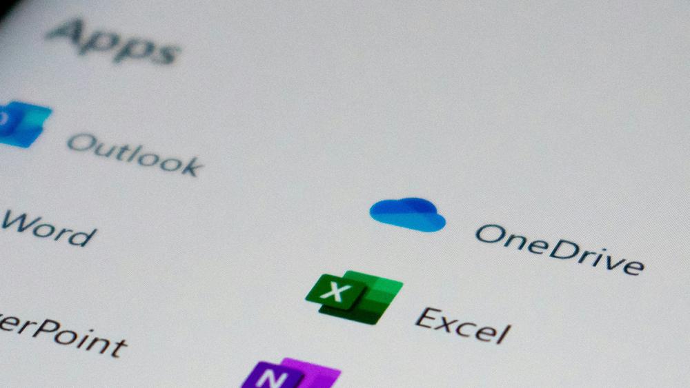 Screen displaying Office 365 apps
