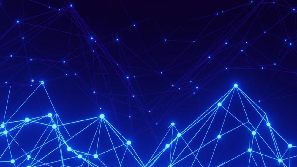 Blue lines on dark blue background