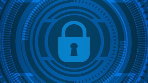 illustration of a digitalised padlock 