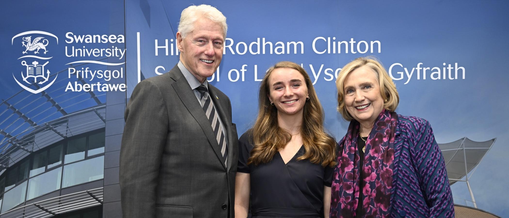 Clintons’ visit to Swansea University puts focus on leadership for future generations