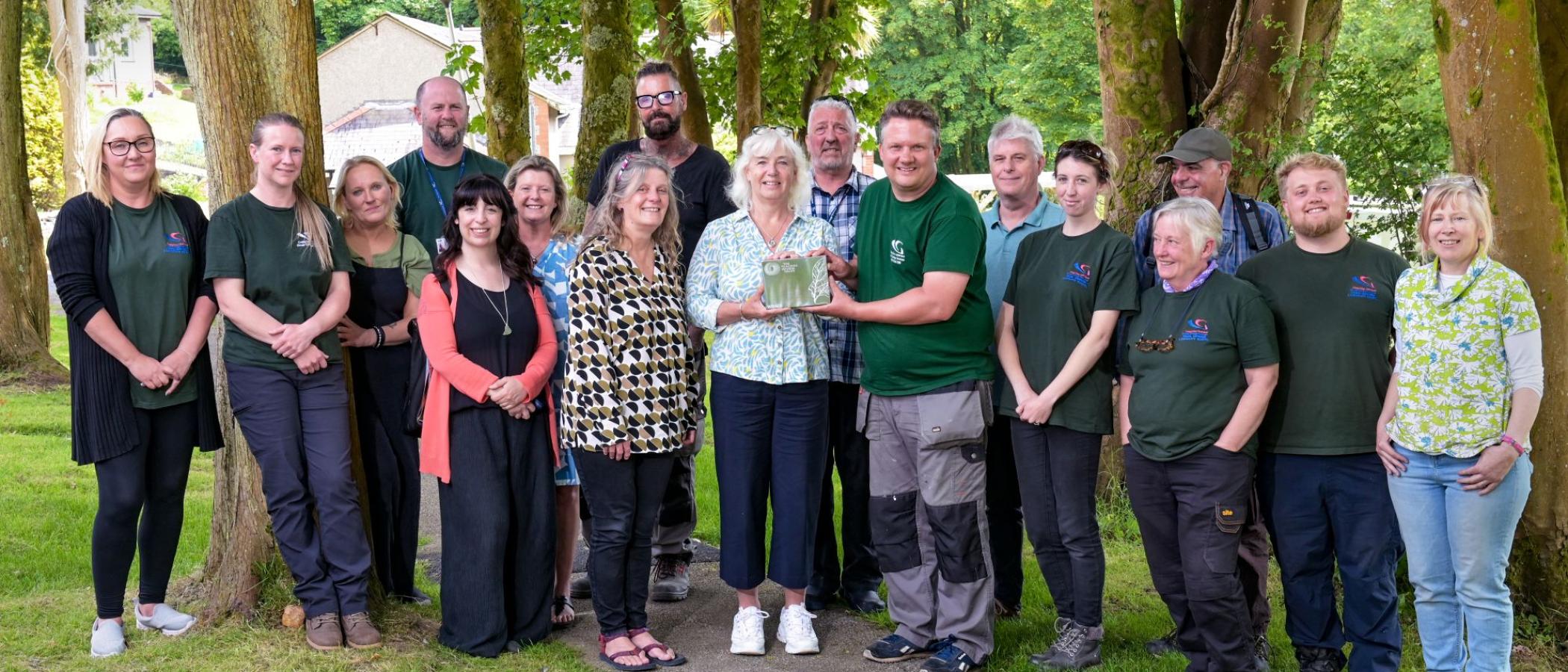 Landscaping team in the running for Tidy Wales Award