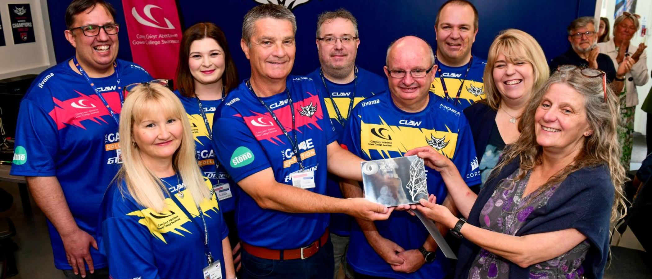 Gower College Swansea winning team heading to ‘Oscars’ of the teaching profession