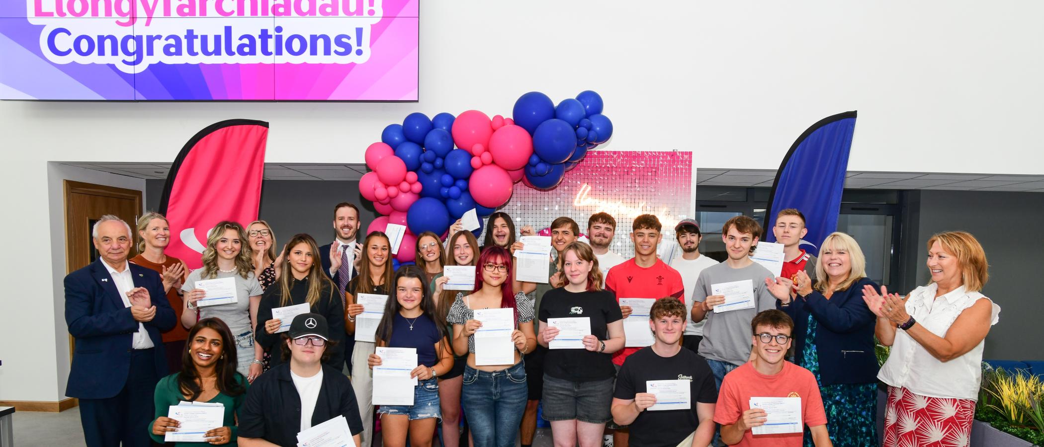 Gower College Swansea celebrates exceptional results as A Level pass rate reaches 100% for second consecutive year