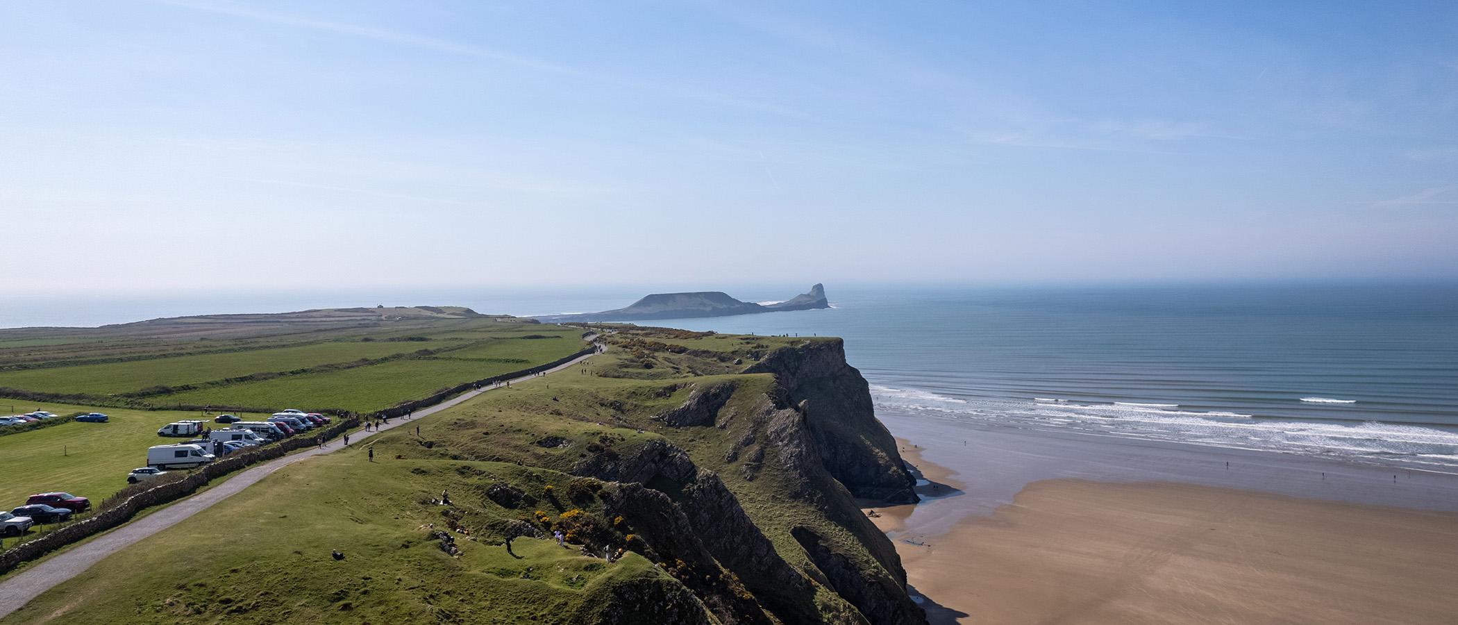 View of Worms Head at Rhossili