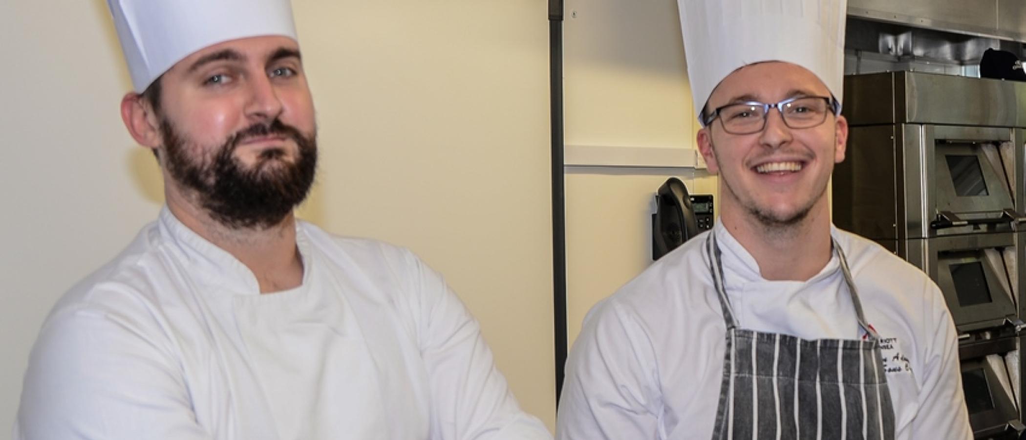 Catering students treated to kitchen skills demo