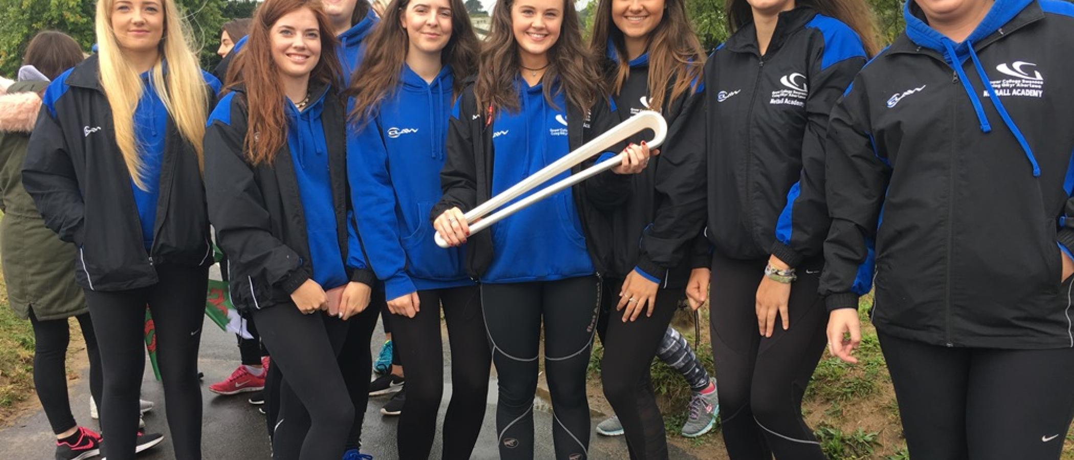 Netball Academy join Commonwealth Games Queen's Baton Relay