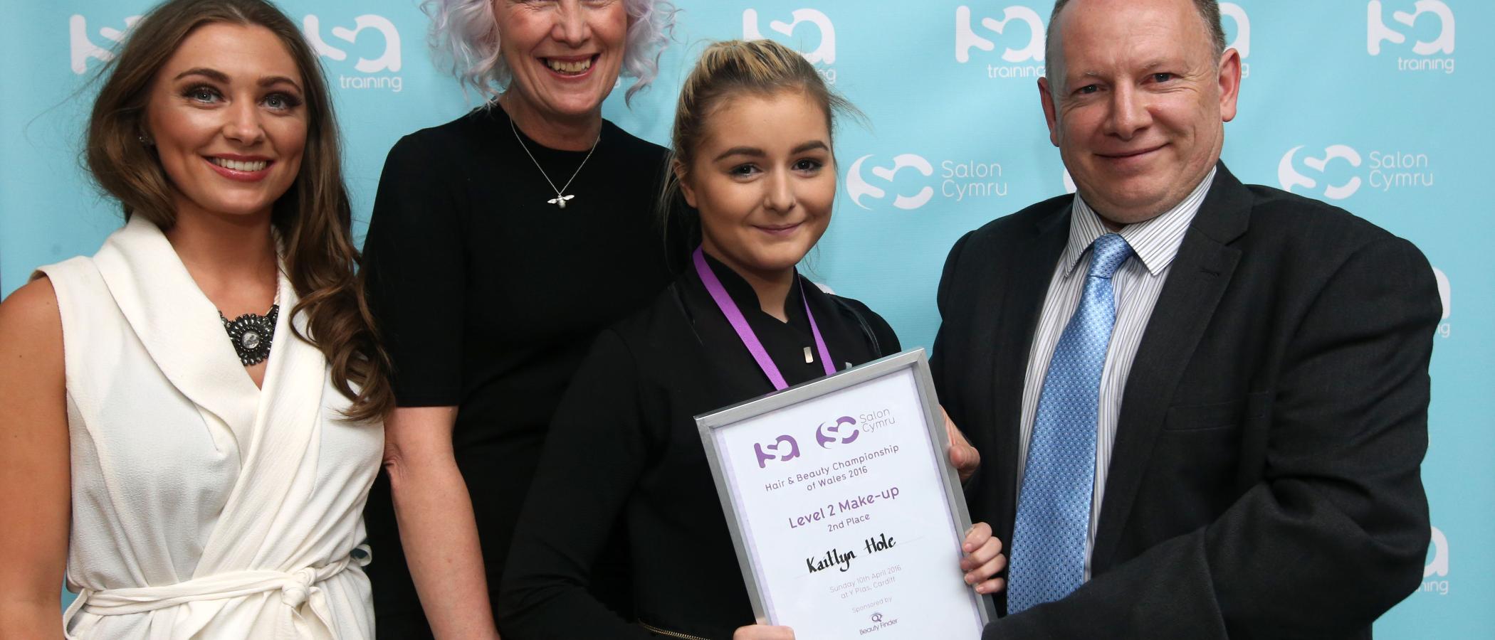 Level 2 Make-up Student Kaitlyn for Salon Cymru