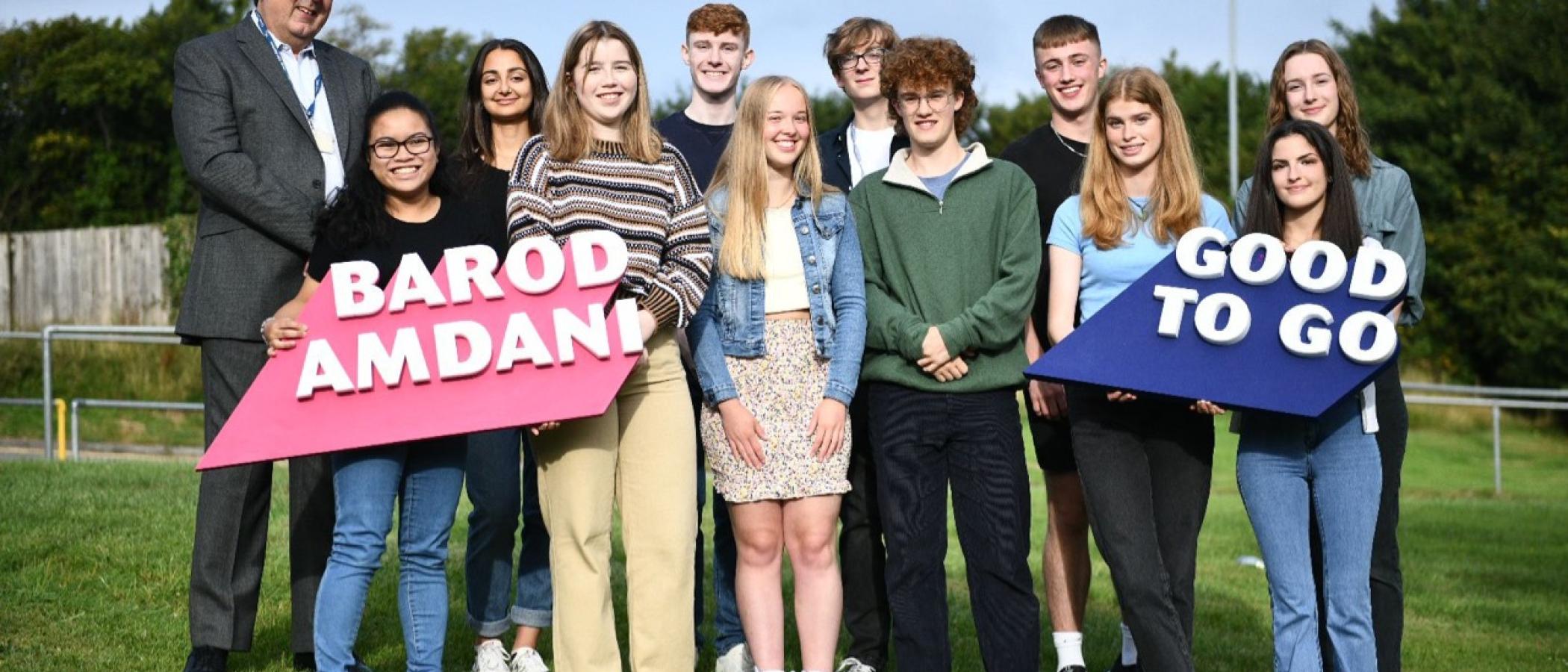 Students celebrate results success