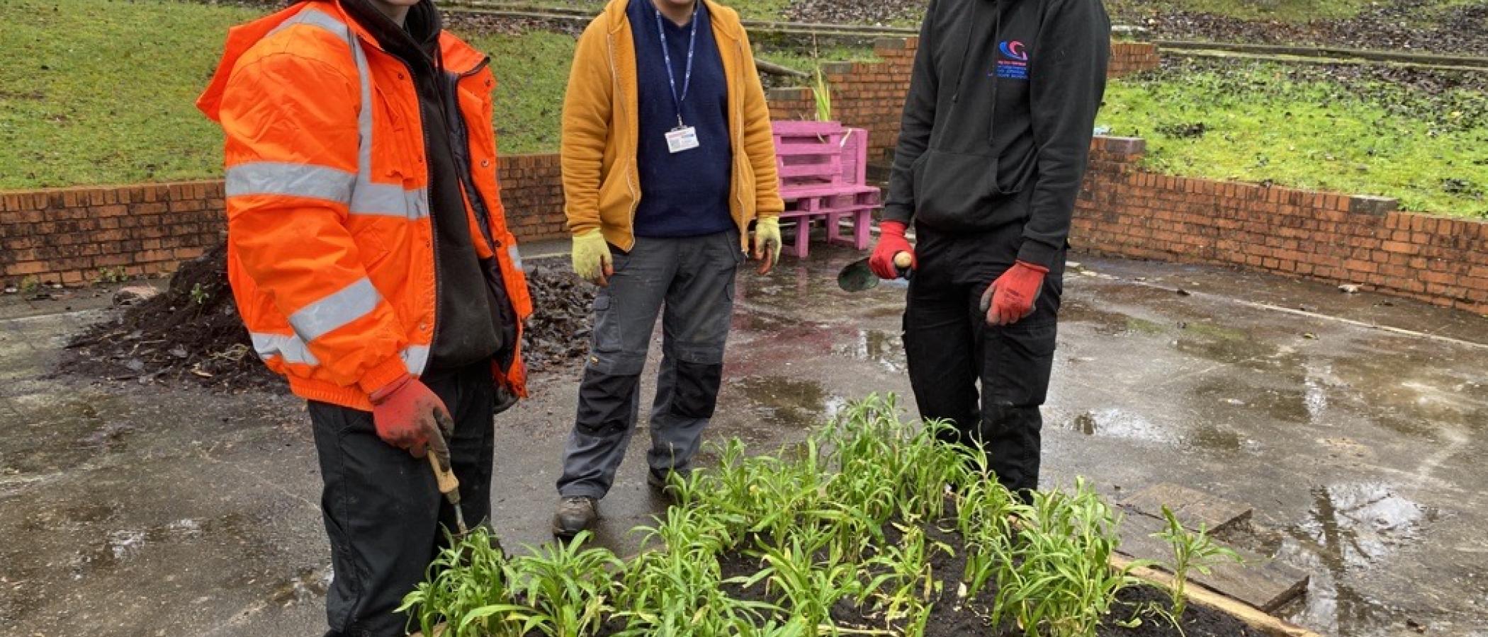 Gower College Swansea’s new garden set to give nature a helping hand 