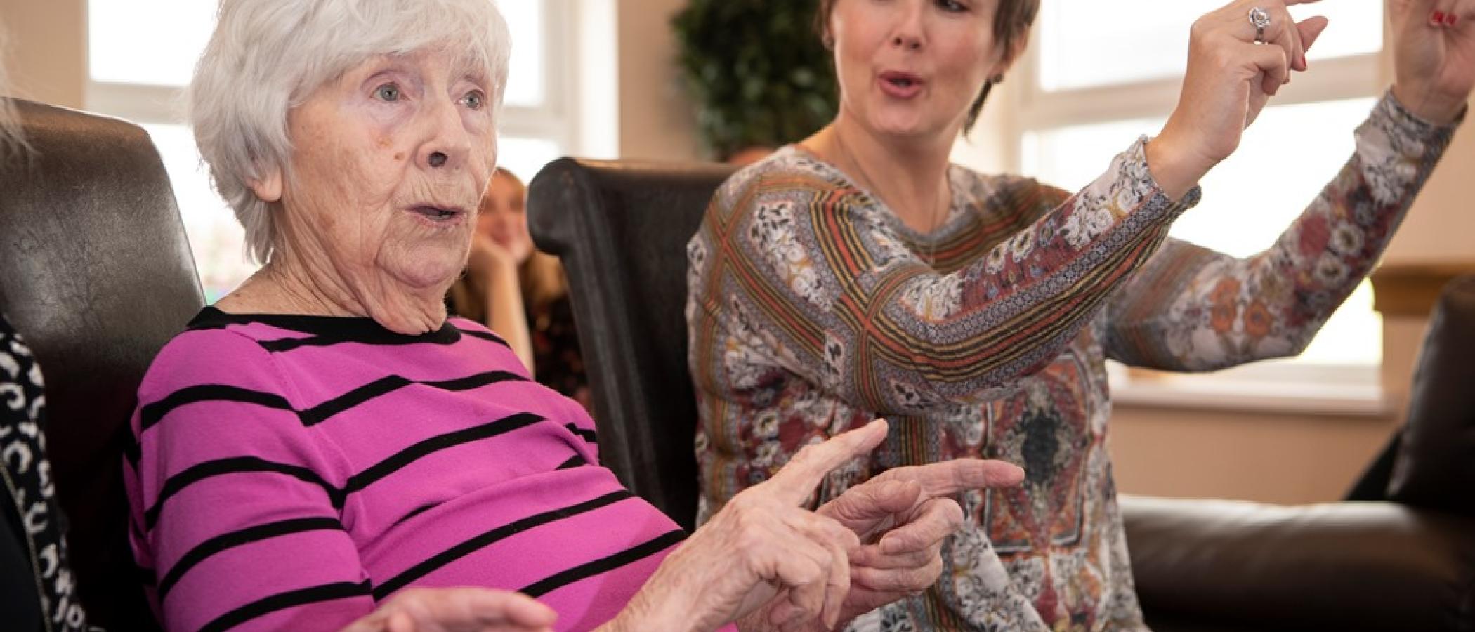 Care home residents enjoy singing workshops 