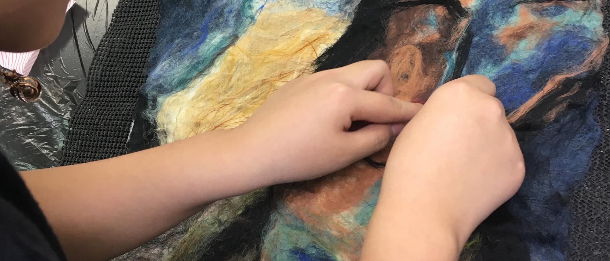 Students enjoy felt workshop