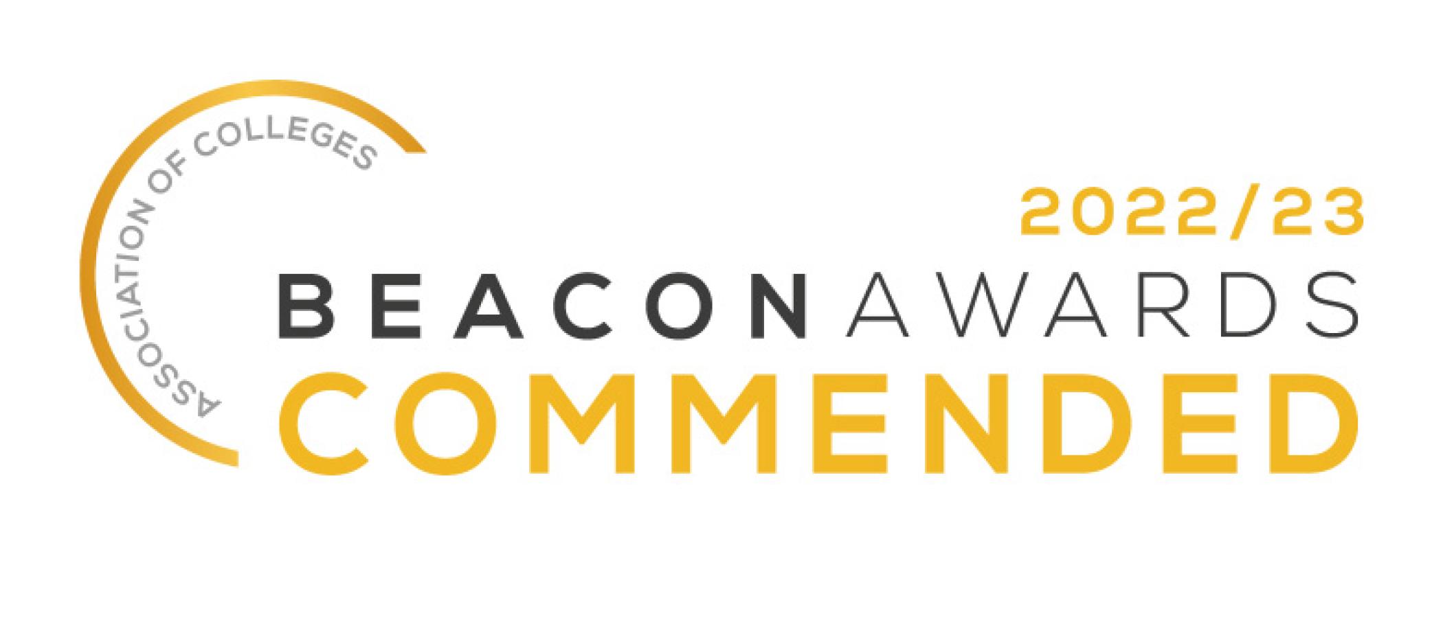 Text reads Beacon Awards Commended