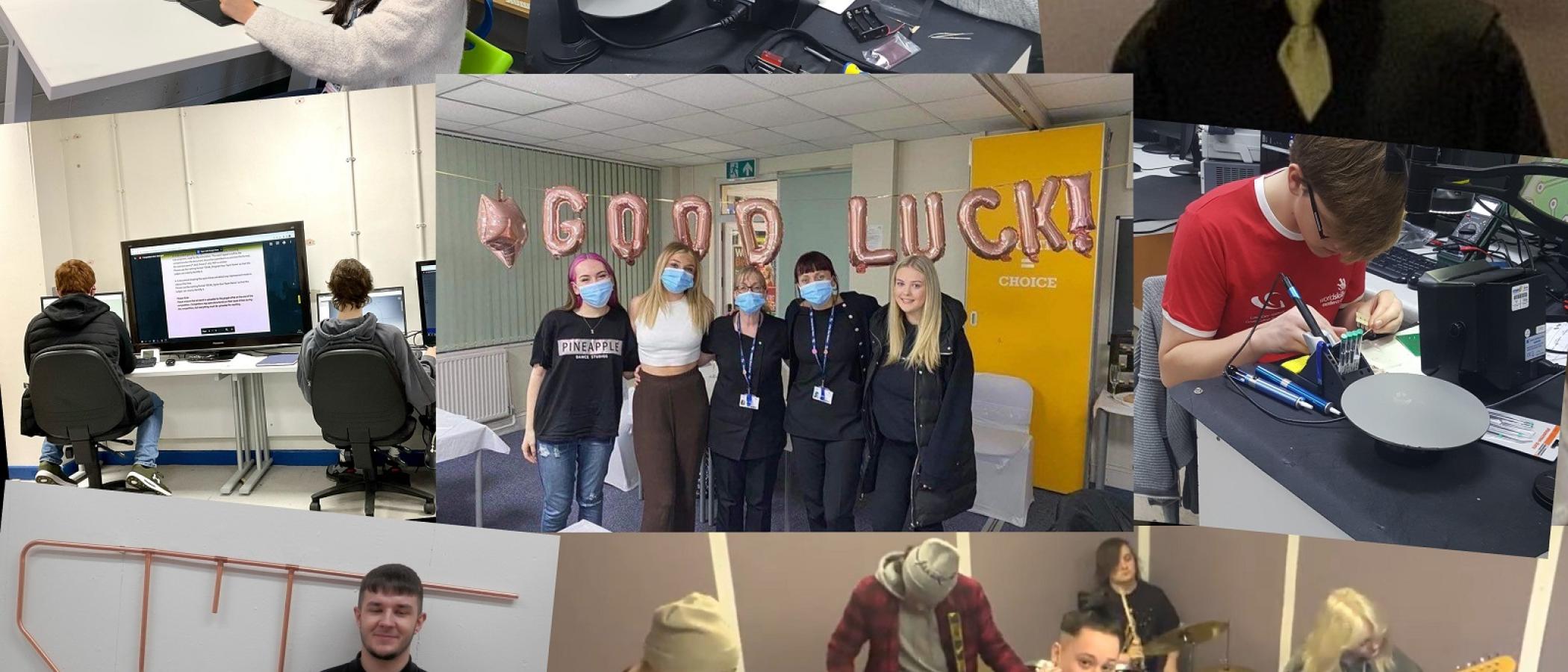 Myfyrwyr coleg yn ennill llu o fedalau