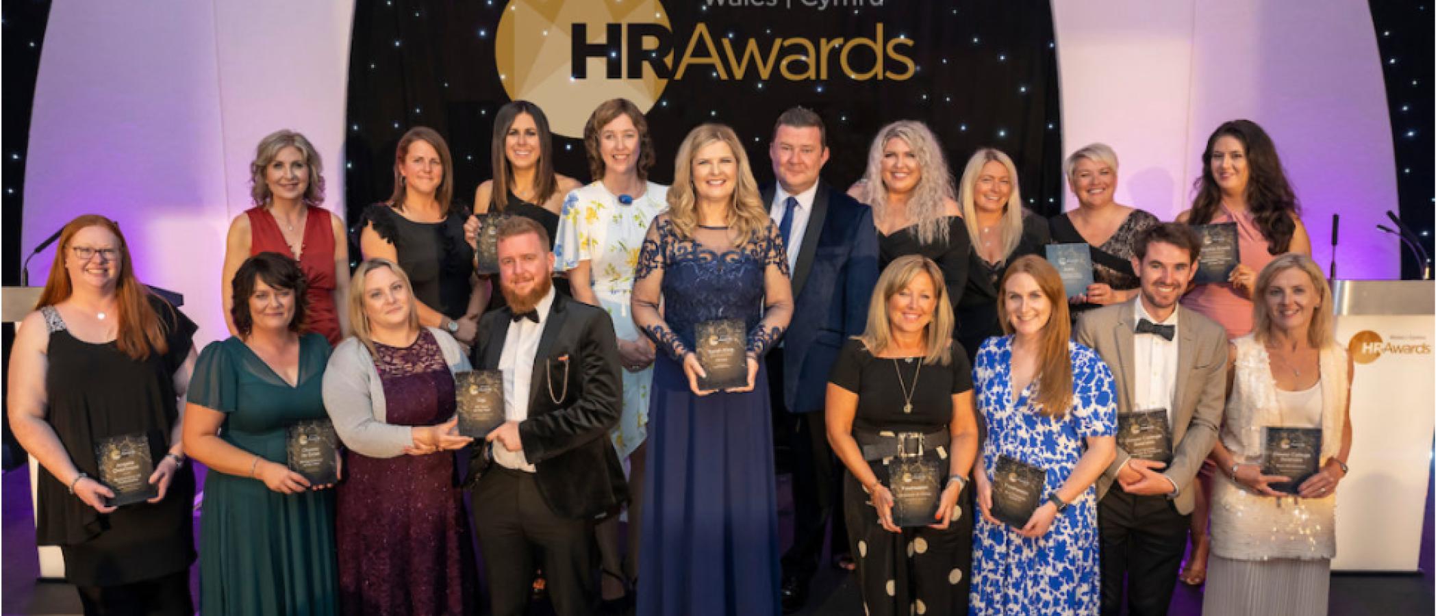 HR winners on stage