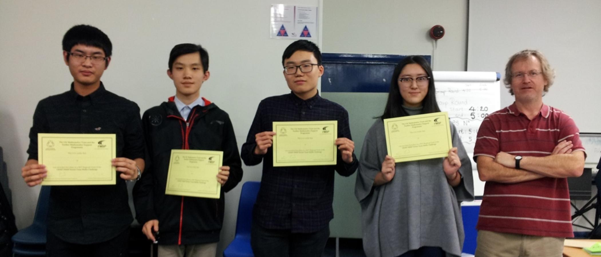 Maths students heading to London