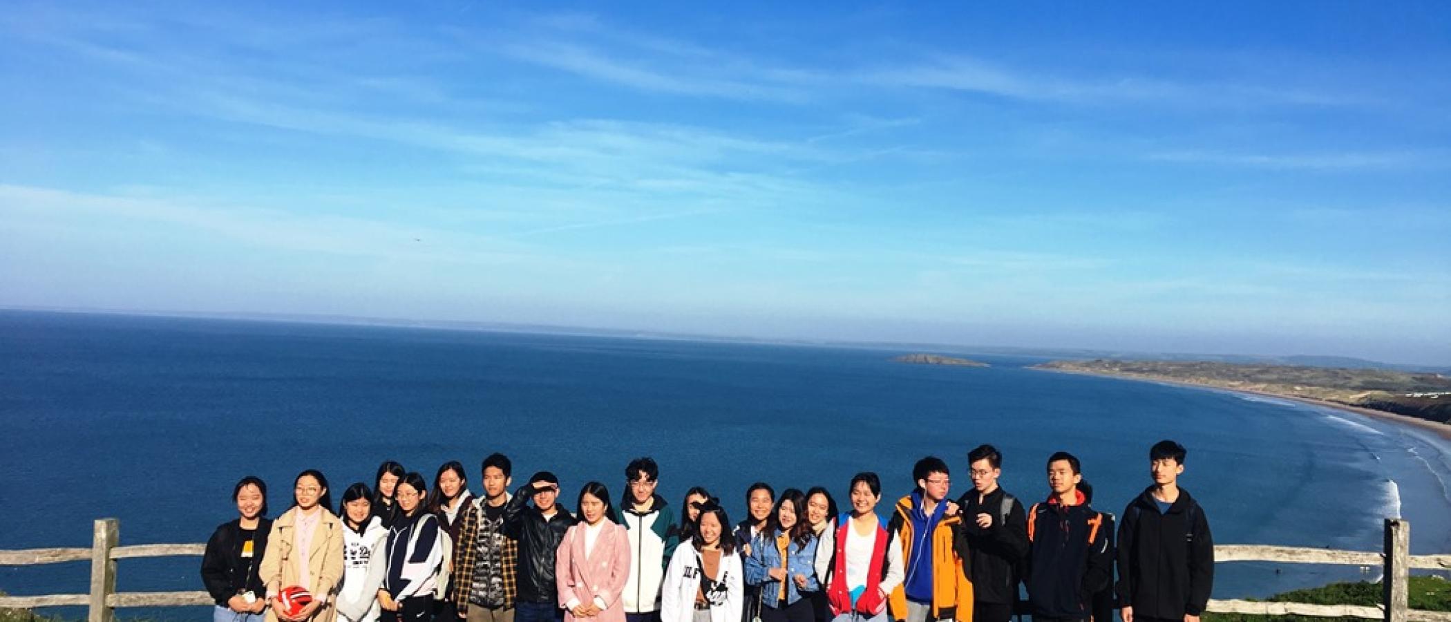 The sun shines on International students!