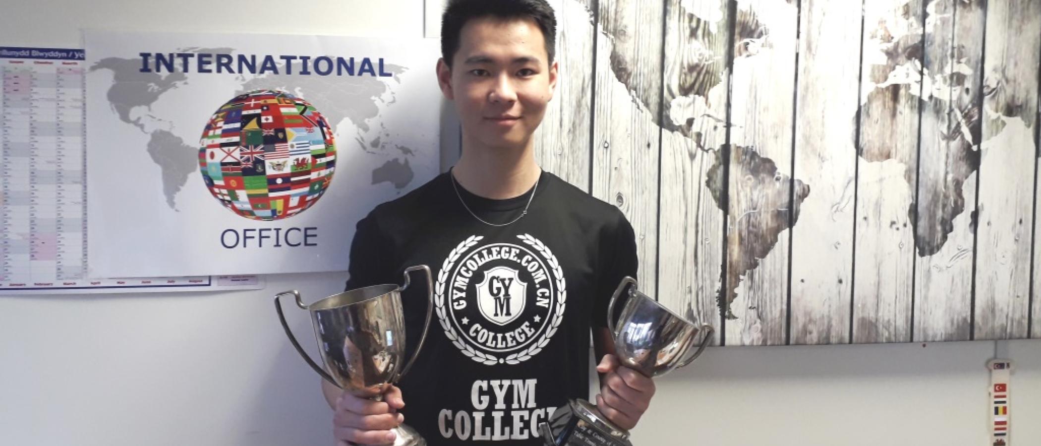 Table tennis success for International student