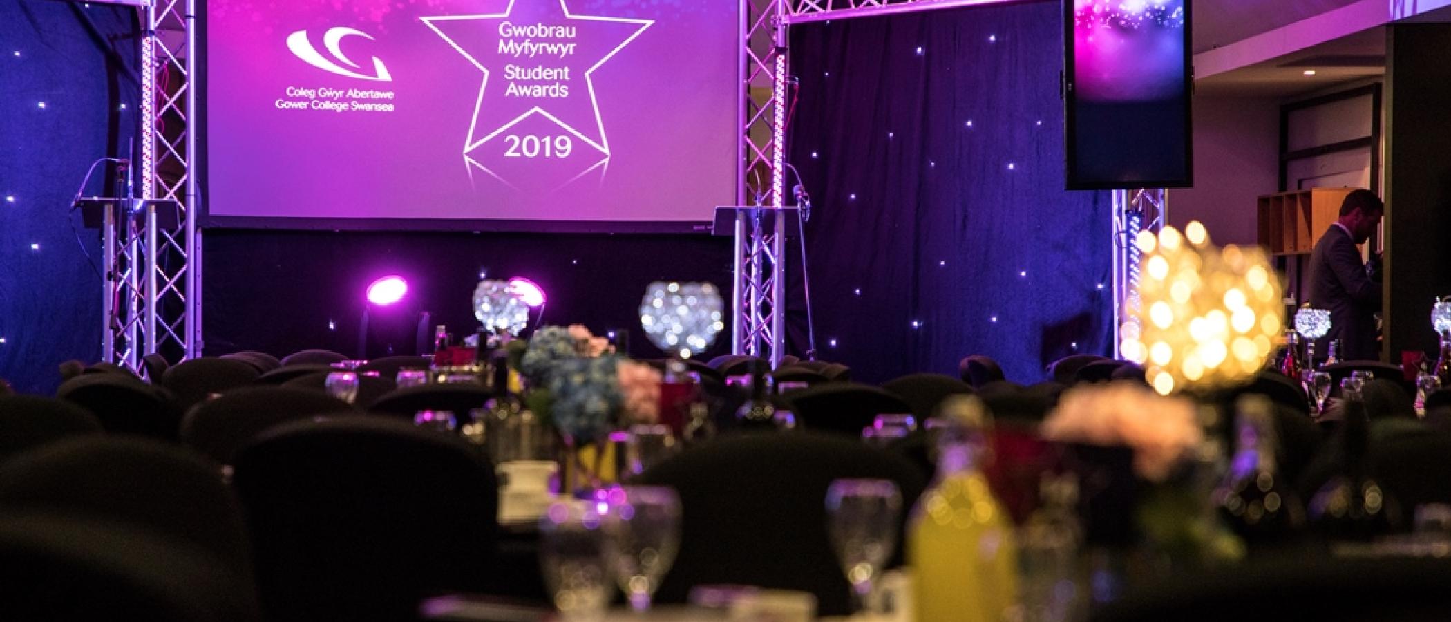 Gwobrau Blynyddol Myfyrwyr Coleg Gŵyr Abertawe 2019