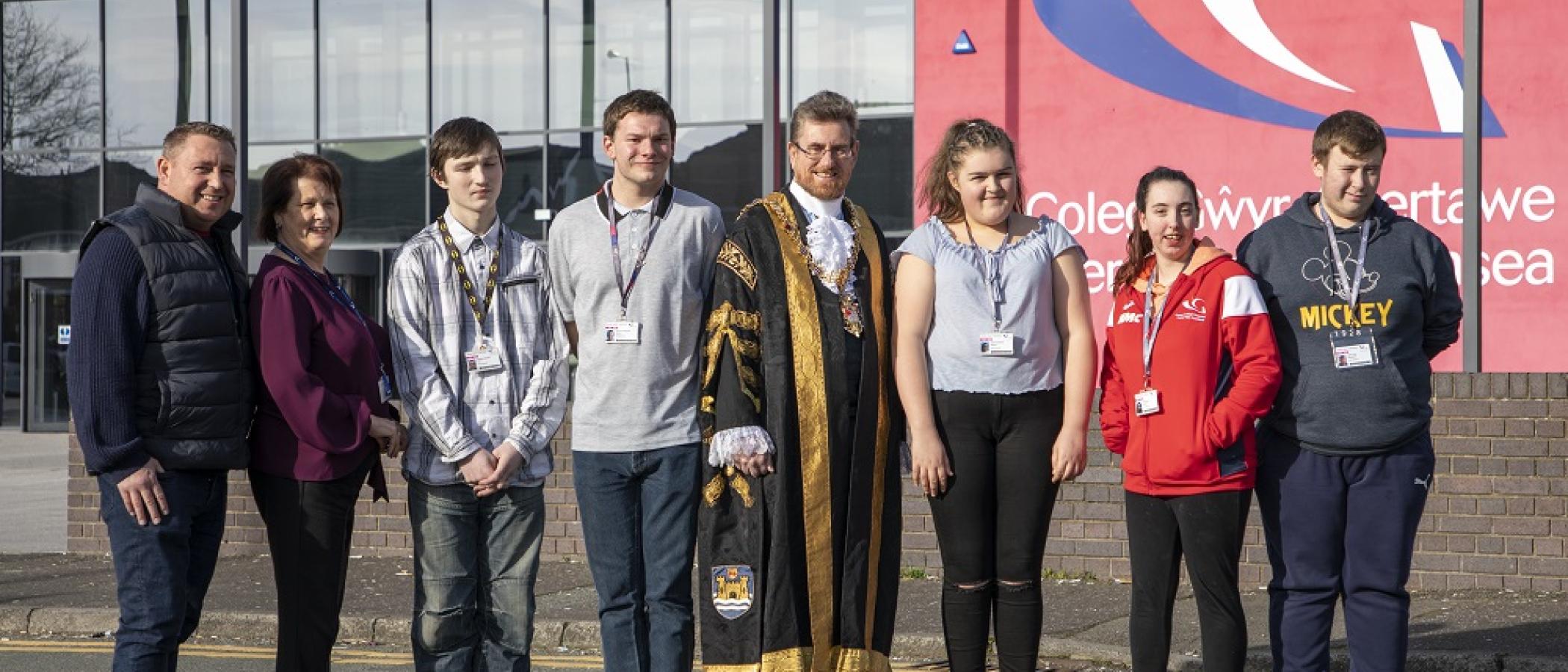 Gower College Swansea welcomes Lord Mayor 