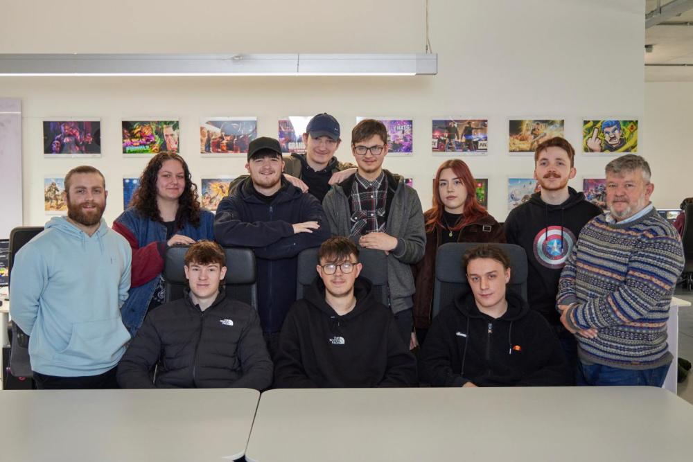 Creative/digital apprentices at GR Digital