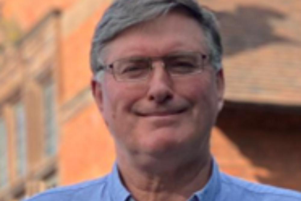 A photo of Mike Jones, a leading expert in construction, fibre optics and new development.