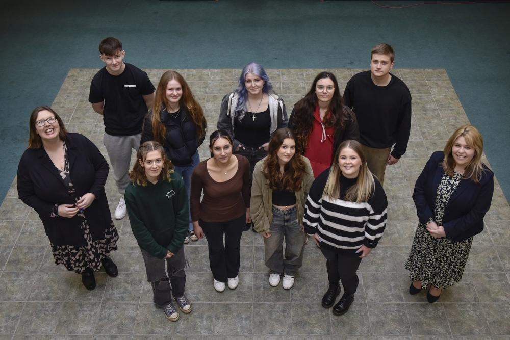 Group of staff and students