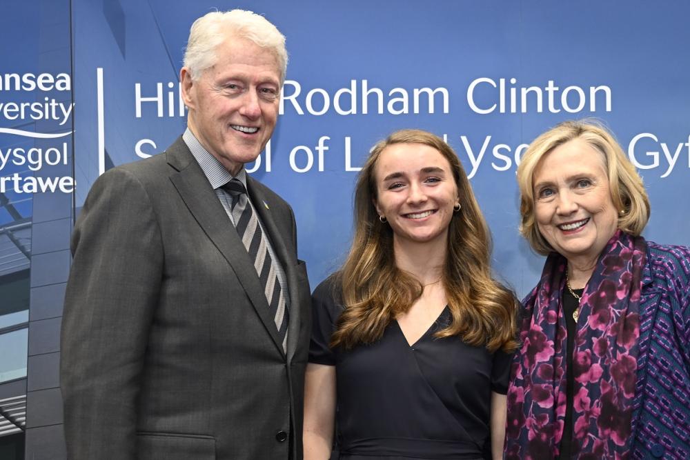 Clintons’ visit to Swansea University puts focus on leadership for future generations
