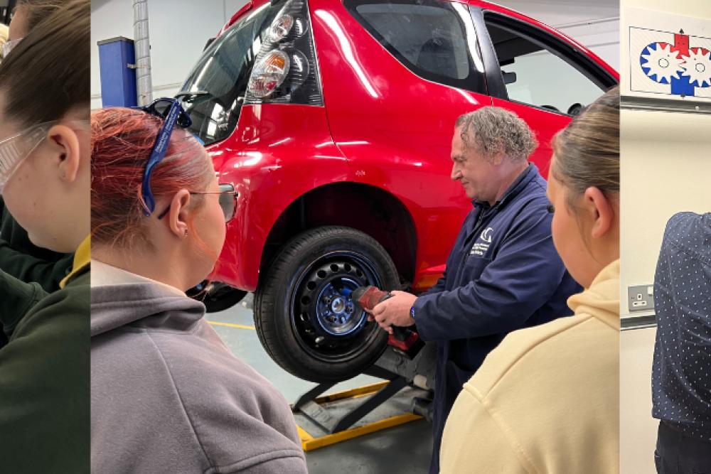 Students taking part in Engineering, Motor vehicle and Electrical