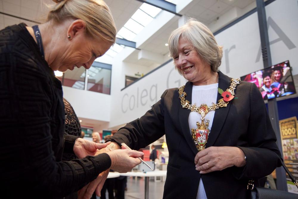 College welcomes Team Wales’ torch to Tycoch Campus