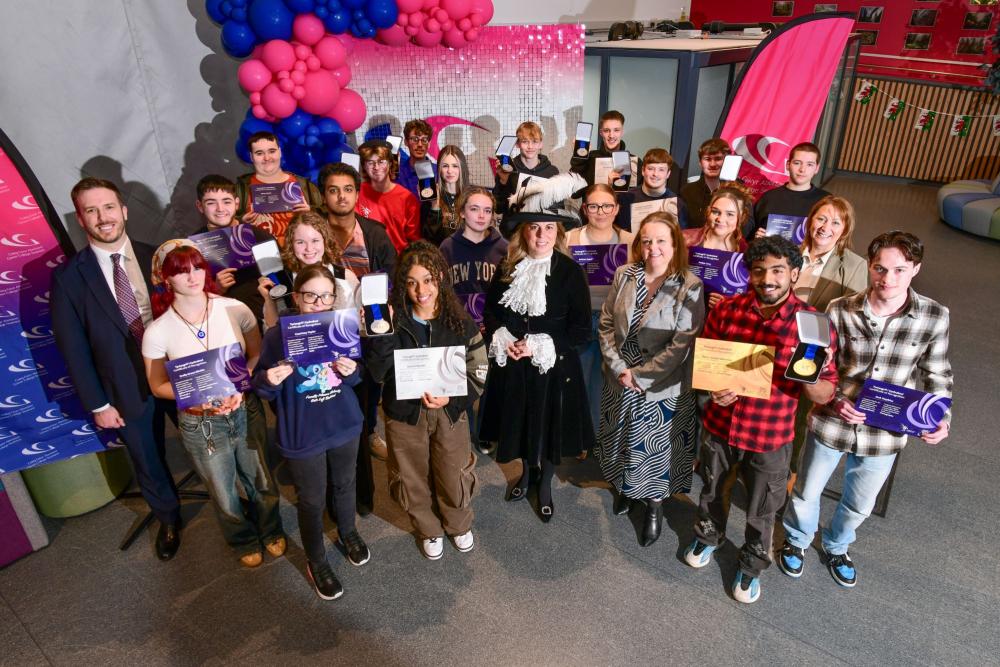 College students celebrate medals success