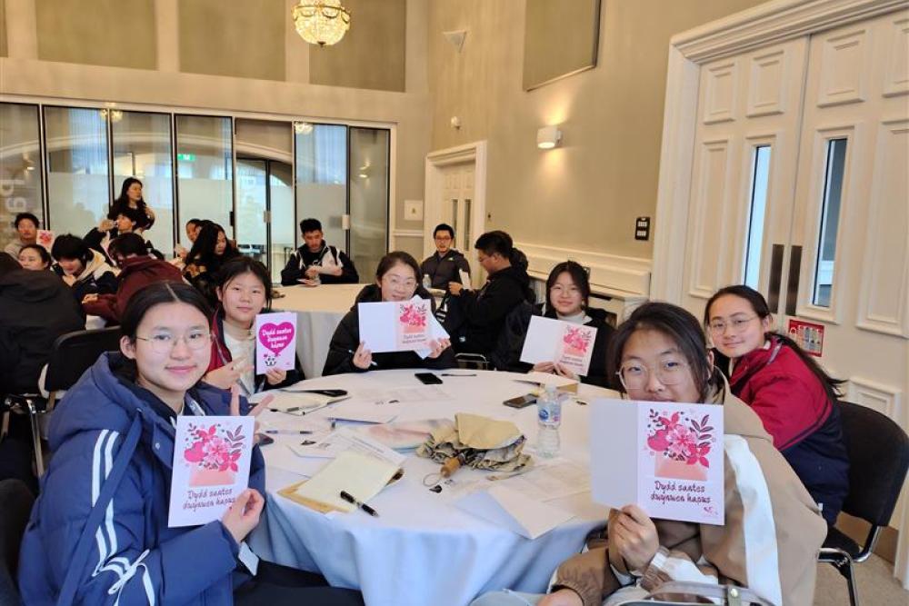 International students at Sketty Hall