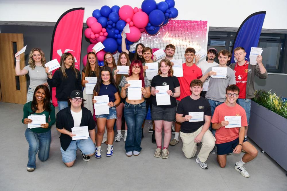 Gower College Swansea celebrates exceptional results as A Level pass rate reaches 100% for second consecutive year