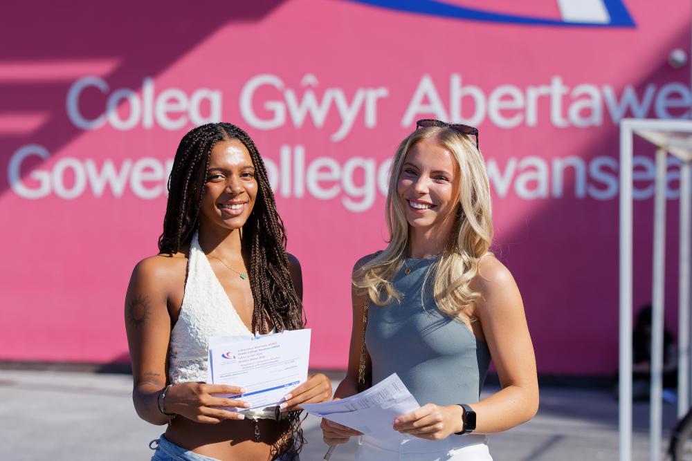 Gower College Swansea celebrates exceptional results as A Level pass rate reaches 100% for second consecutive year