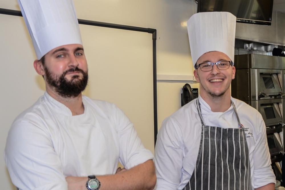 Catering students treated to kitchen skills demo