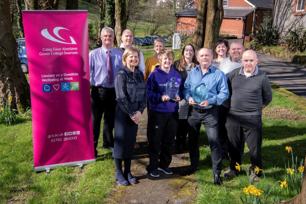Gower College Swansea has achieved Gold in Corporate Health Standard for staff wellbeing!