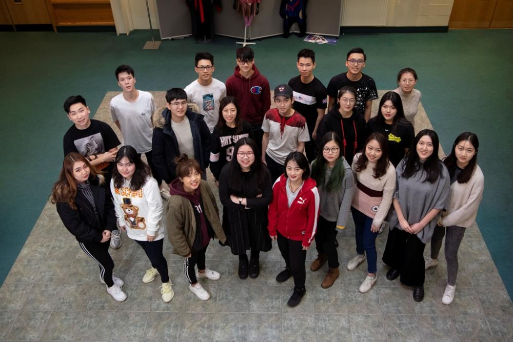 International students celebrating top university offers
