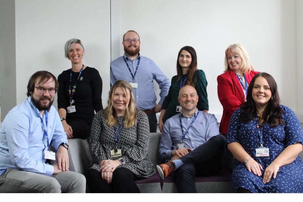 Colleagues sitting together