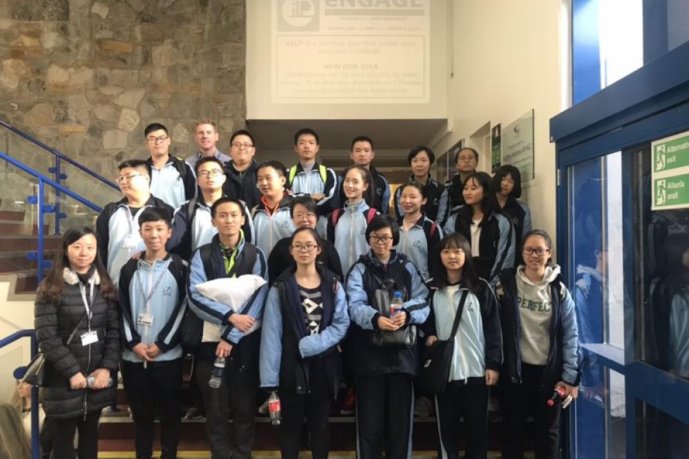 Chinese students enjoy College experience