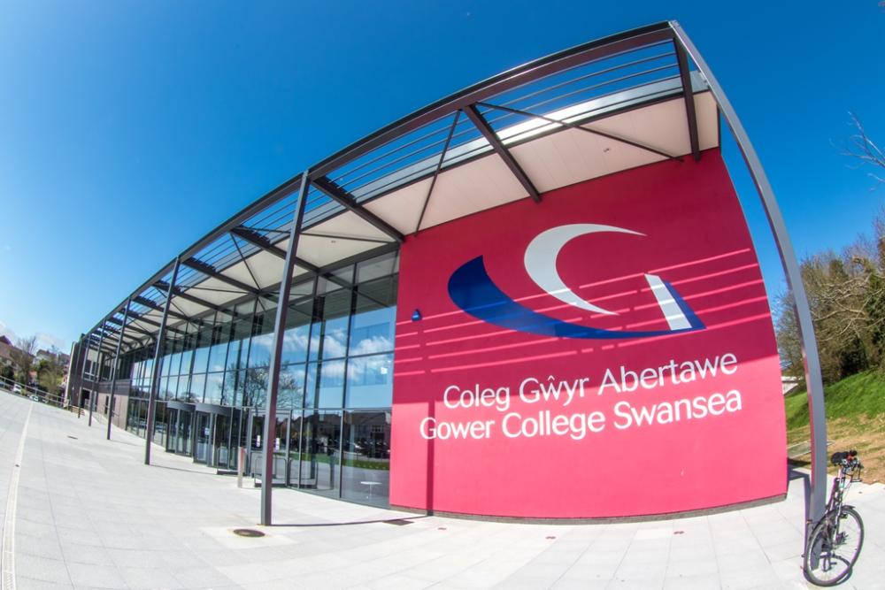 Tycoch campus front, Gower College Swansea 