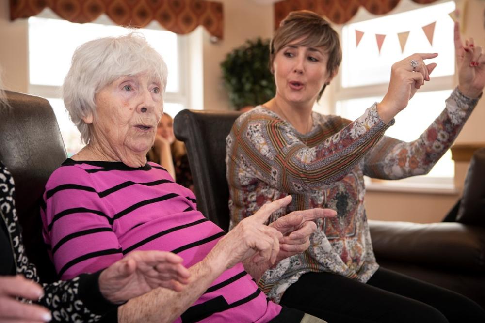 Care home residents enjoy singing workshops 