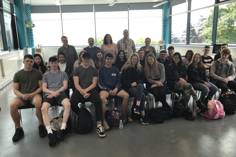 Business students explore university options