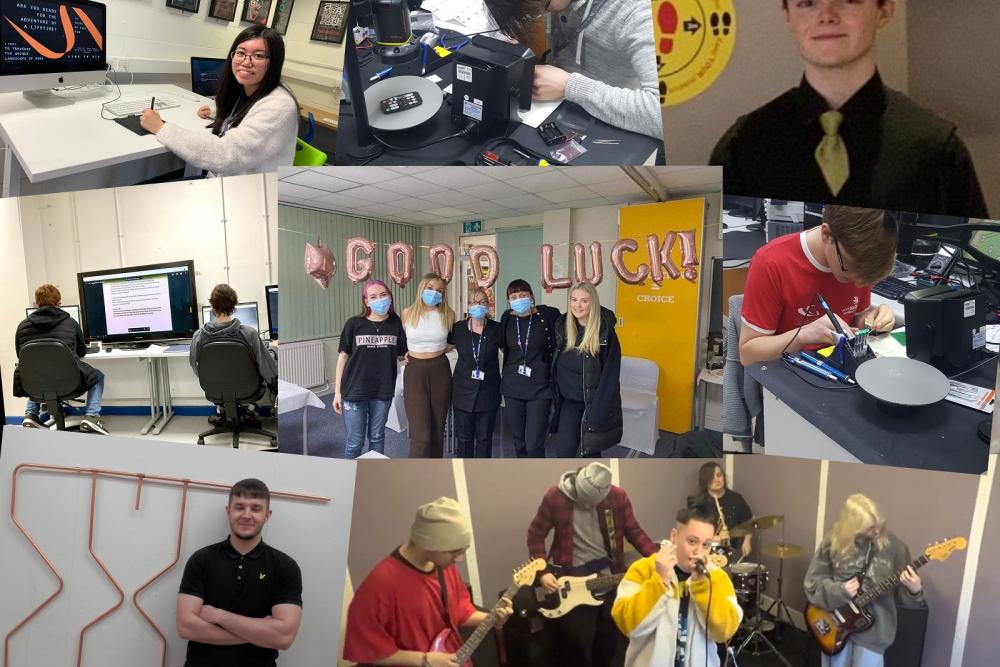 Myfyrwyr coleg yn ennill llu o fedalau