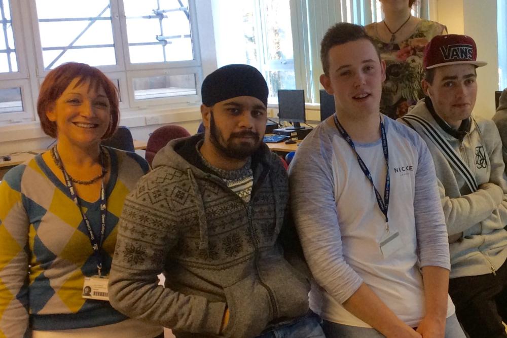 Curtis shares progression story with Bridge students