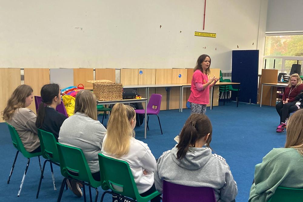 Ffa-la-la visits Gower College Swansea